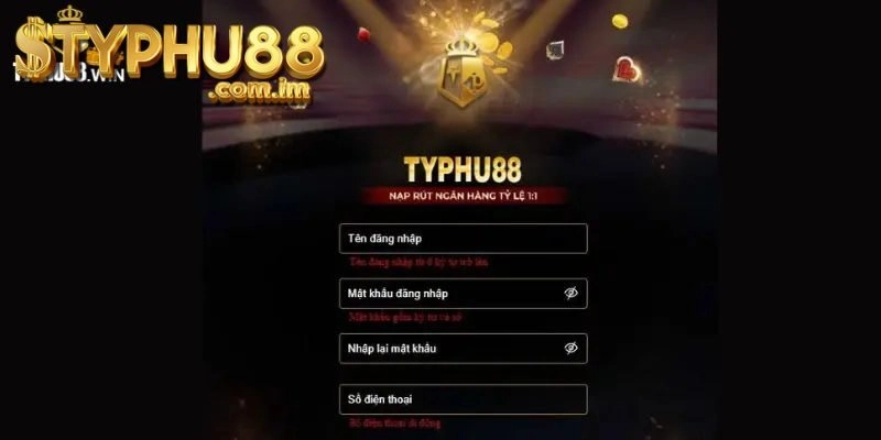 Cách Khôi Phục Mật Khẩu Typhu88 Đăng Nhập Khi Quên