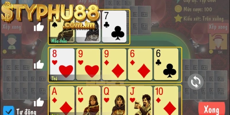 Cách Sắp Xếp Bài Mậu Binh Typhu88